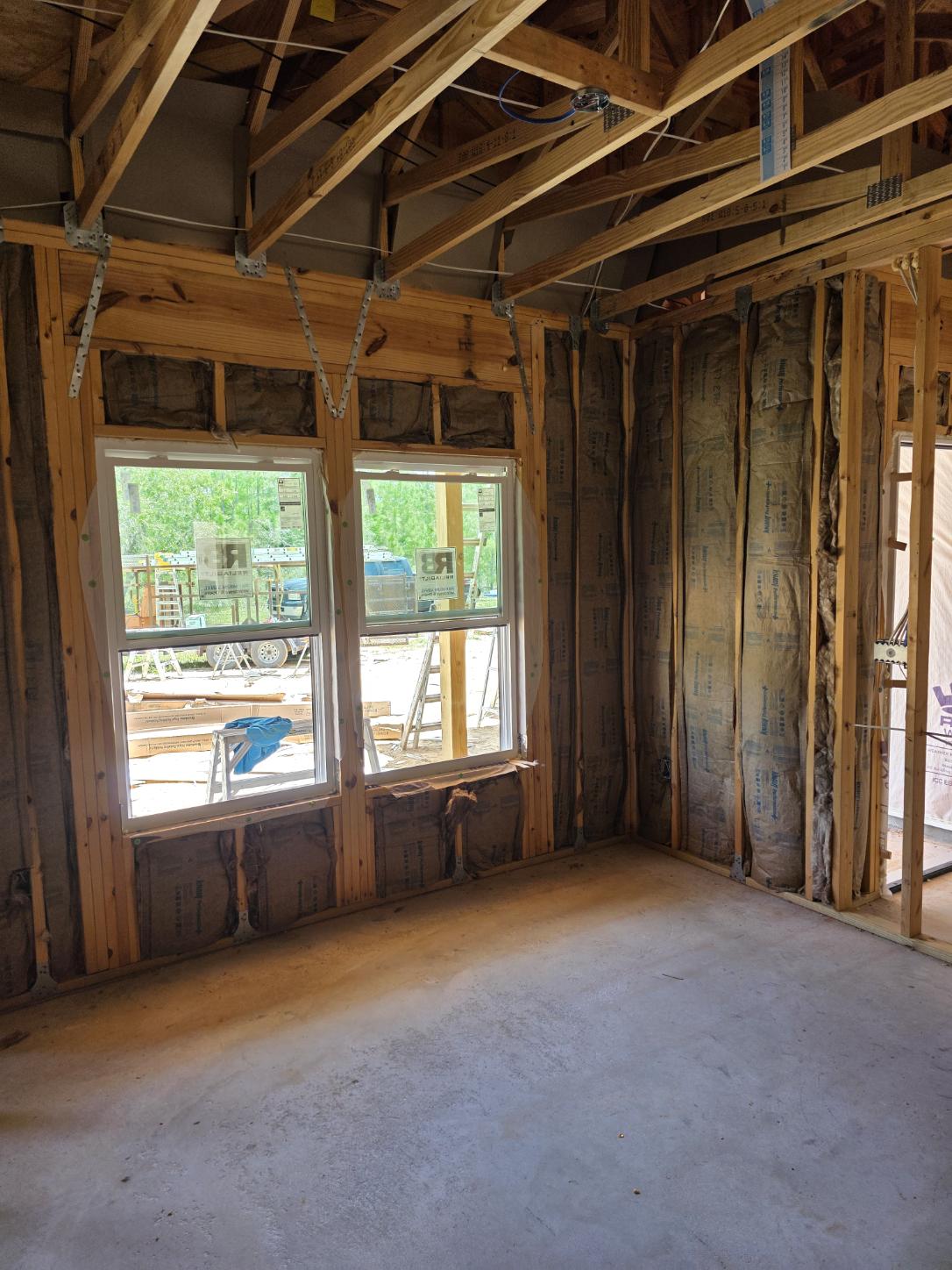 Insulation installed